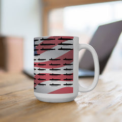 American Submarine Flag Ceramic Mug — Patriotic Navy Gift