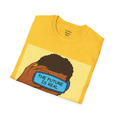 The FUTURE Is REAL Pop Art Woman Unisex Softstyle T Shirt