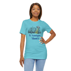 Éí Aanighóó Áhoolé Navajo The Truth Is Out There UFO Unisex Short Sleeve Tee