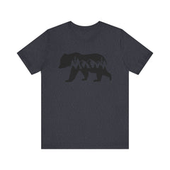 Nature-Inspired Bear Graphic Tee, Outdoor Adventure Shirt, Wilderness Apparel, Hiking Gift, Unisex Nature T-Shirt