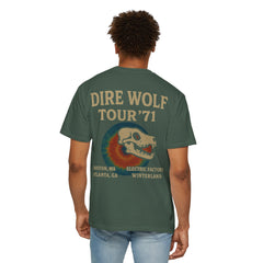 Retro Band Tour Unisex Comfort Colors T-Shirt - Dire Wolf '71