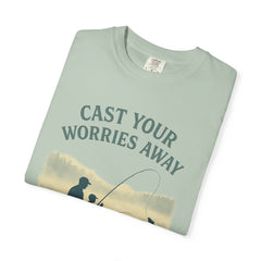 Fishing Vibe Unisex Garment-Dyed T-Shirt, Casual Wear, Outdoor Activities, Gift for Fisherman, Relaxation Tee, Summer Style