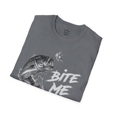 Bite Me Unisex Softstyle T-Shirt  A unique gift idea for people who love to fish