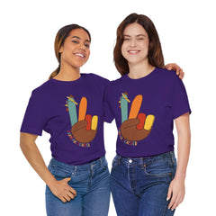 Thankful Teacher T‑Shirt – Hand Turkey Teacher Appreciation Tee