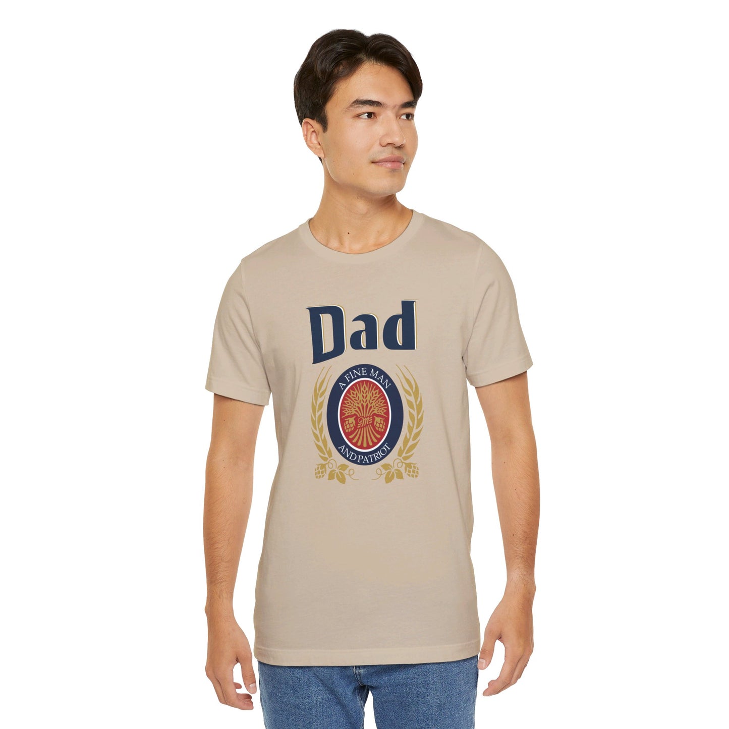 DAD A Fine man and Patriot, Unisex Softstyle T-Shirt