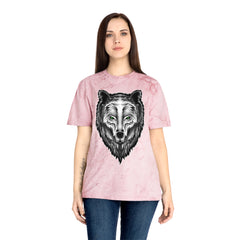 Spirit Wolf Unisex Color Blast T-Shirt / animal print t-shirt, wild life lover gift, spirit animal tee, wolf graphic tee, nature lover gift
