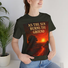 As The Sun Burns The Ground Short Sleeve Tee - Get The Led Out, Zeppelin Inspirational Nature Design