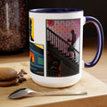 Alfred Hitchcock 3 Graphic Panel Movie Mug