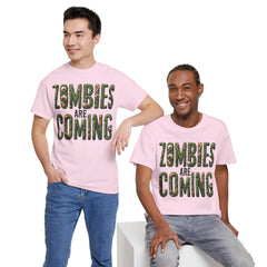 ZOMBIES ARE COMING! Graphic Unisex Heavy Cotton Tee