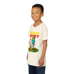 Youth Chicken Jockey Tee - Fun Gamer T-Shirt for Kids