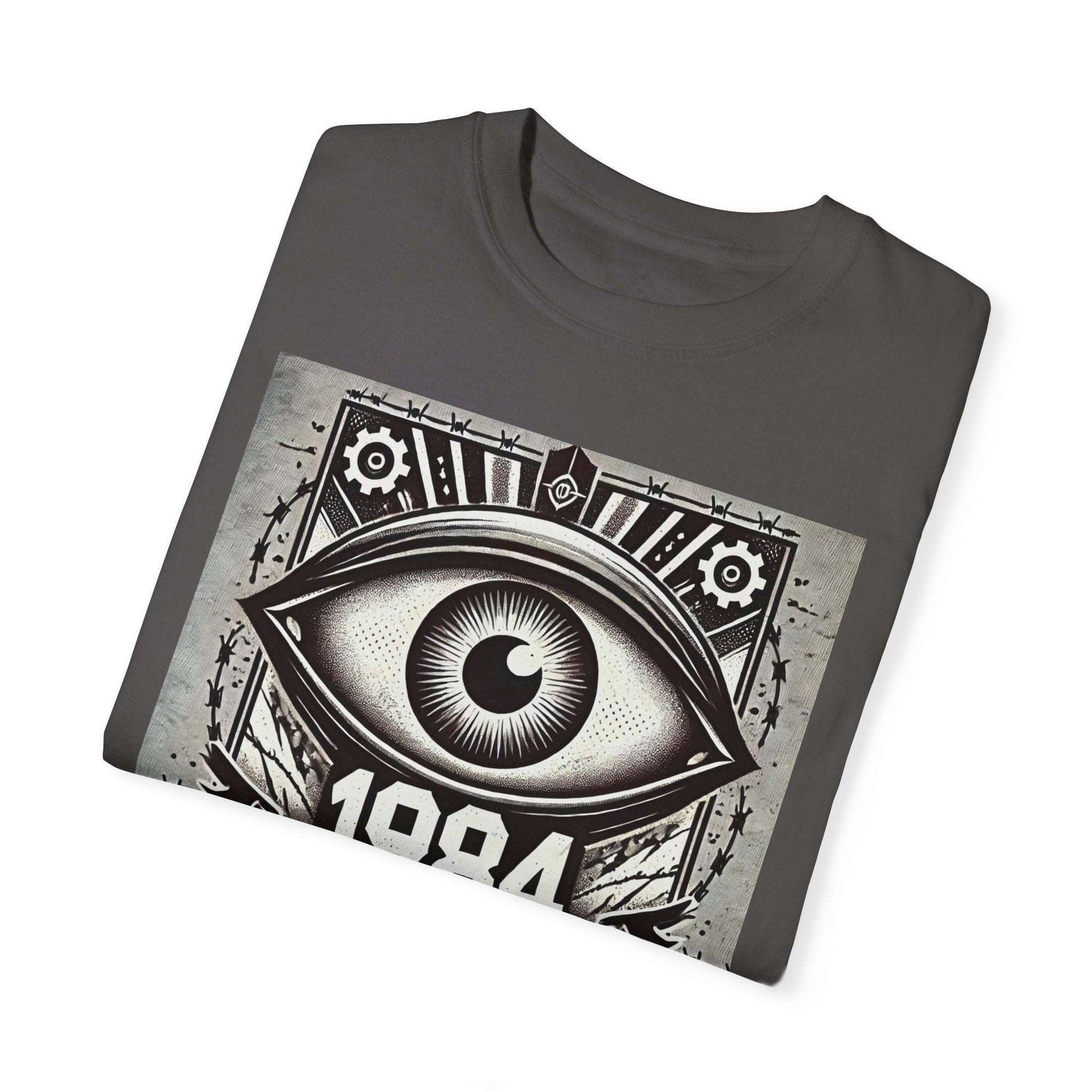 1984 Orwellian Graphic, Comfort Colors Soft Relaxed Fit Unisex Garment-Dyed T-shirt