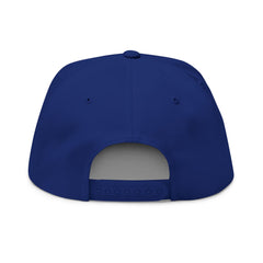 Rugby Players Embroidered Flat Bill Cap — Multicolor Team Sports Hat