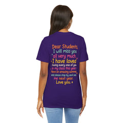 Teacher Appreciation T-Shirt — “Class Dismissed Miss ___” End-of-Year Goodbye Tee