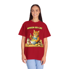 Whisker Cat Baking T-Shirt — Cute Cat Chef Graphic Tee