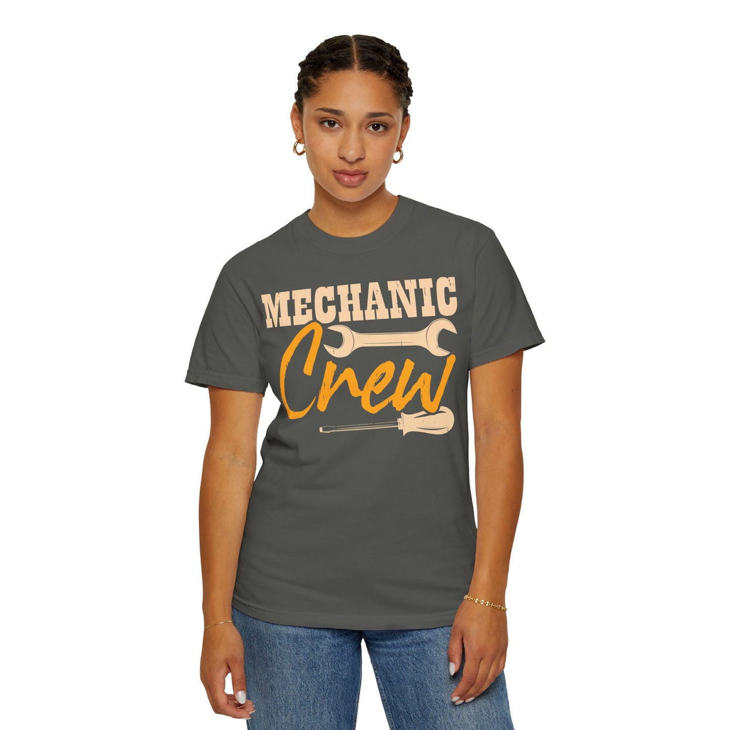 Mechanic Crew Shirt, Comfort Colors Unisex Relaxed Fit T Shirt