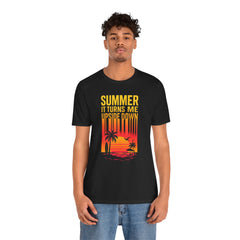Summer Vibes Unisex Tee - "Summer, It Turns Me Upside Down" Graphic Shirt