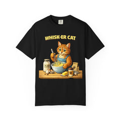Whisker Cat Baking T-Shirt — Cute Cat Chef Graphic Tee