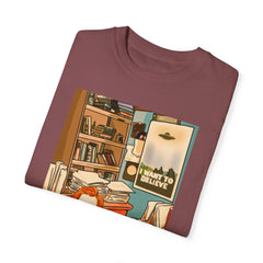 I Want to Believe Unisex Garment-Dyed T-Shirt – Retro Style for UFO Enthusiasts