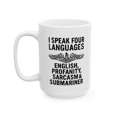 Submarine Funny Language Lover's Ceramic Mug | Perfect Gift for Linguists, Veterans, Writers, Teachers, Coffee Lovers, Gift for Holidays