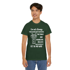 Clumsy Funny Llama Graphic Tee | Unisex Heavy Cotton Tee | Great Gift for Animal Lovers, Birthdays, Casual Wear, Humorous Gifts, Everyday Style