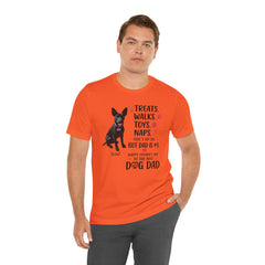 Personalized Dog Dad T‑Shirt — "Treats. Walks. Toys. Naps." Father's Day Gift