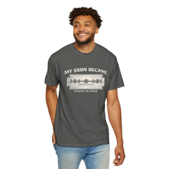 My SSBN Became Razor Blades Graphic Vintage Submarine Veteran Tee