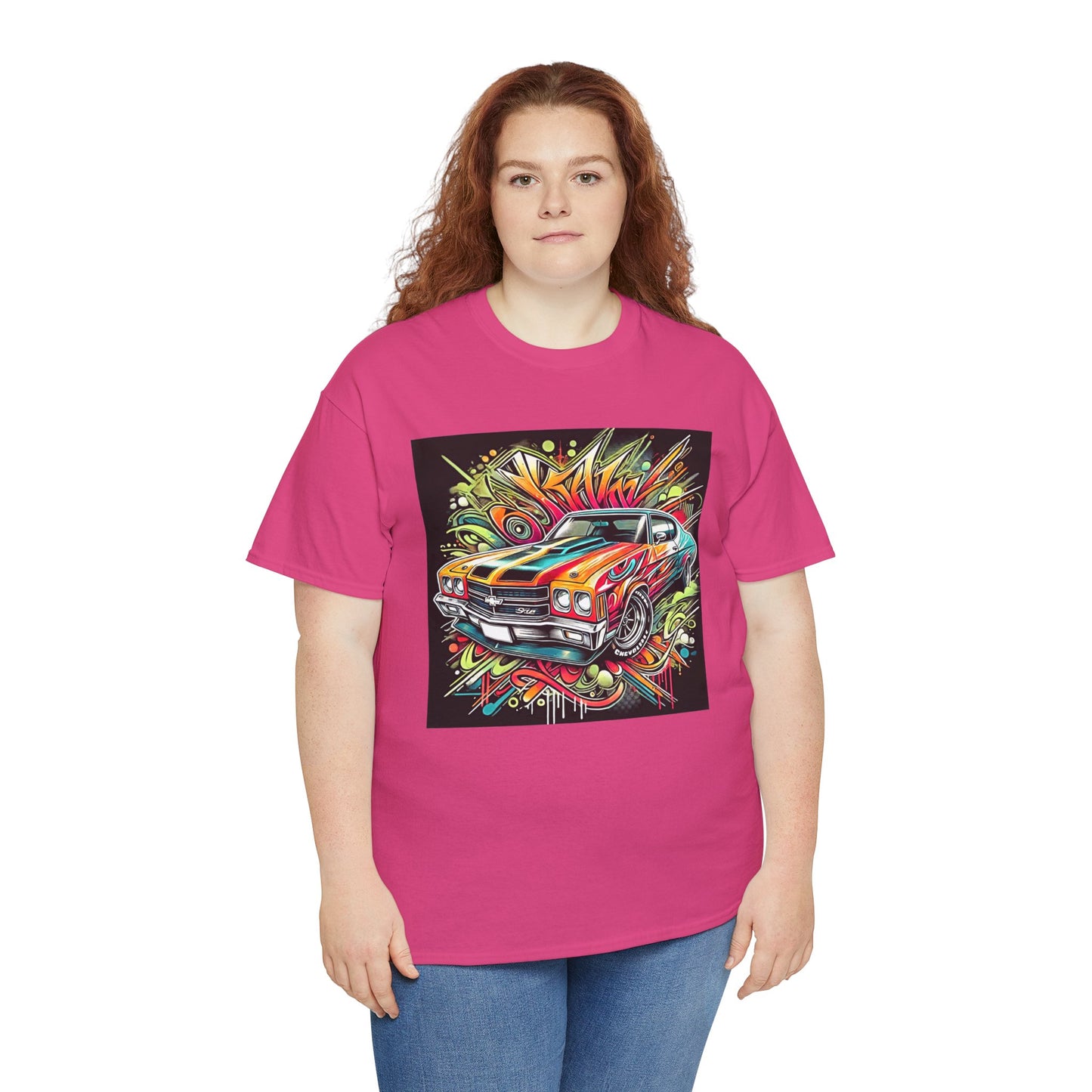 Graffiti Mania Chevy Chevelle Graphic - Unisex Heavy Cotton Tee