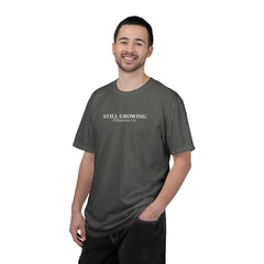 STILL GROWING Philippians 1:6 Quiet Faith T-Shirt — Christian Verse