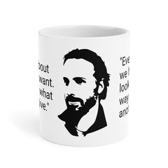 Rick Grimes Quotes Ceramic Mug — The Walking Dead Graphic Coffee Cup (11/15/20oz)