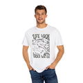 Whales, Life Look Better Under Water -  Graphic Unisex Garment-Dyed T-shirt