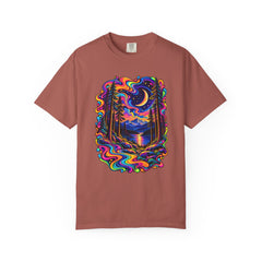 Mystical Psychedelic Moonlit Forest T-Shirt