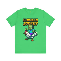 Video Game Chicken Jockey Tee - Unisex Short Sleeve T-Shirt