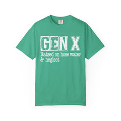 Raised on Hose Water and Neglect — Retro Graphic T-Shirt (Vintage Gift for Gen X)
