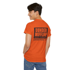 Buffalo Unisex Heavy Cotton Tee - Retro Dunder Mifflin Design for Nostalgic Fans
