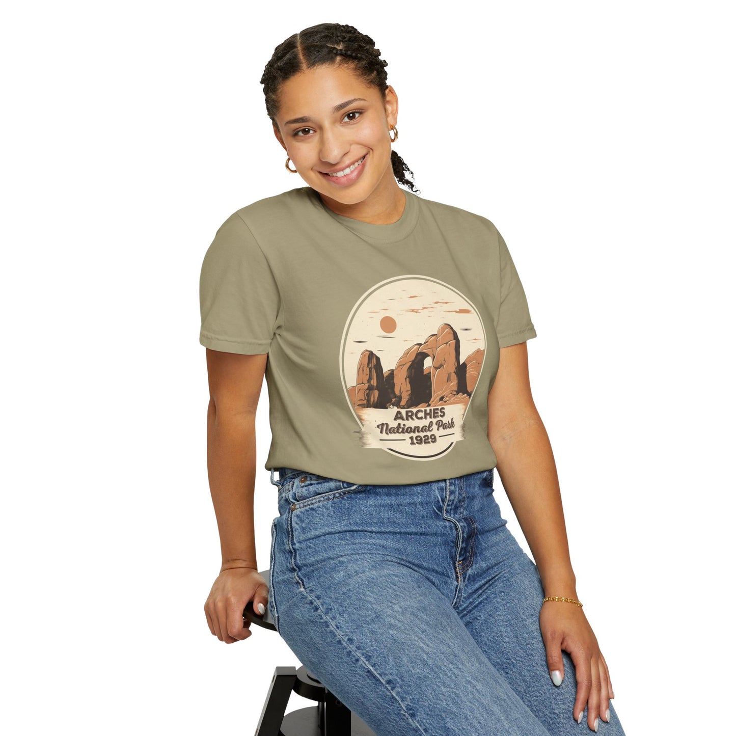 Arches National Park Graphic, Comfort Colors Soft Relaxed Fit Unisex Garment-Dyed T-shirt