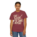 Eat Sleep Fix Cars Repeat, Comfort Colors Unisex Relaxed Fit T Shirt