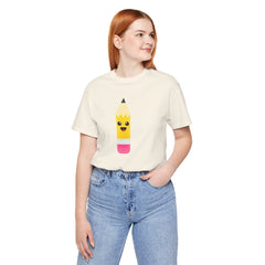 Emoji TEACHER PENCIL- Graphic Unisex Jersey Short Sleeve Tee