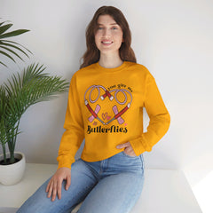 You Give Me Butterflies - Unisex Heavy Blend™ Crewneck Sweatshirt