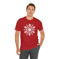 Let It Snow Galaxy Snowflake T-Shirt — Christmas Winter Starburst Tee