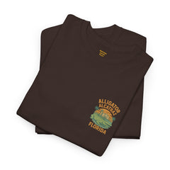 Alligator Alcatraz Unisex Heavy Cotton Tee, Florida Souvenir Shirt, Travel Gift, Vintage Style Tee, Nature Lover Apparel