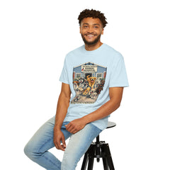 Front Graphic "Who Let the Dogs Out?" Baldwin Harbor Animal Hospital Cute Vet Clinic T Shirt