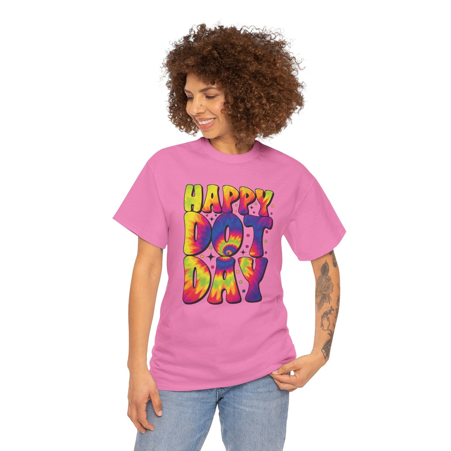 HAPPY DOT DAY - Graphic Unisex Heavy Cotton Tee