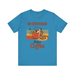 Cozy Coffee Lover Tee, No Kvetching Before Coffee Shirt, Funny Gift for Coffee Enthusiasts, Unisex Casual Apparel, Perfect for [...]