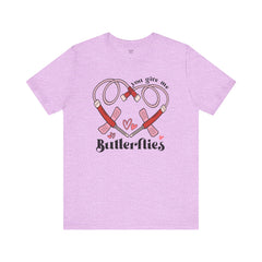 Phlebotomist Heart Butterflies Tee
