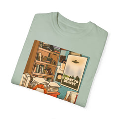 I Want to Believe Unisex Garment-Dyed T-Shirt – Retro Style for UFO Enthusiasts