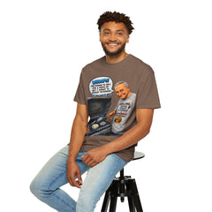 Grill Master Grandpa Funny BBQ T-Shirt — "Whoops! Pretending to Grill for a Photo" Graphic Tee