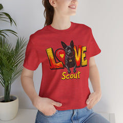Personalized Love Your Dog T-Shirt — Designed with your dogs name and picture Graphic Tee