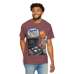 Grill Master Grandpa Funny BBQ T-Shirt — "Whoops! Pretending to Grill for a Photo" Graphic Tee