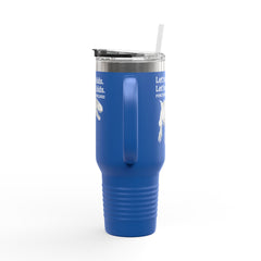 Funny Dinosaur Punctuation Saves Lives Insulated Travel Mug