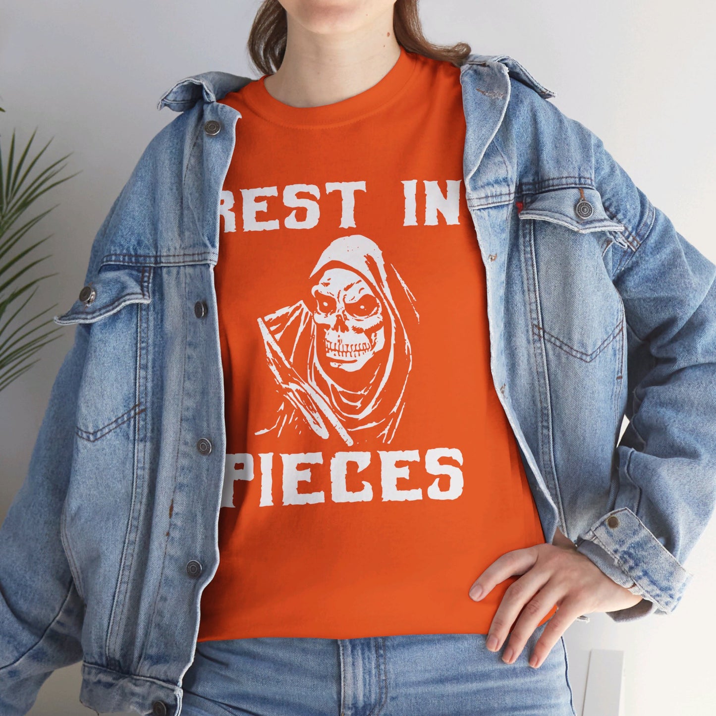 REST IN PIECES Ghoul Graphic, Unisex Heavy Cotton Tee